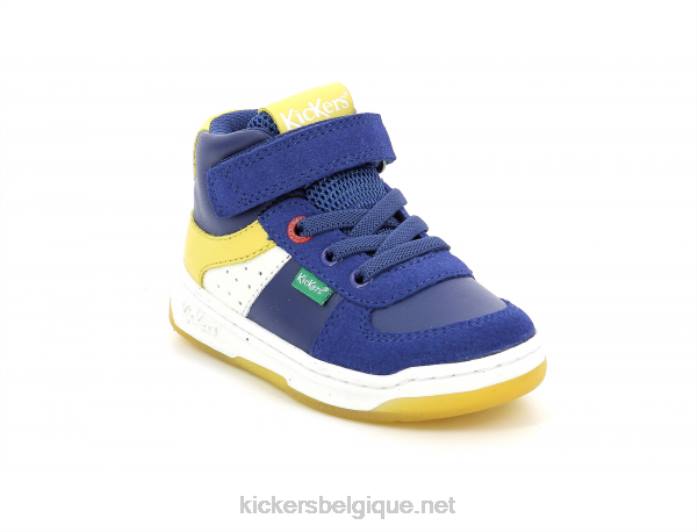 kickalien bleu blanc jaune enfants KickersDT221009