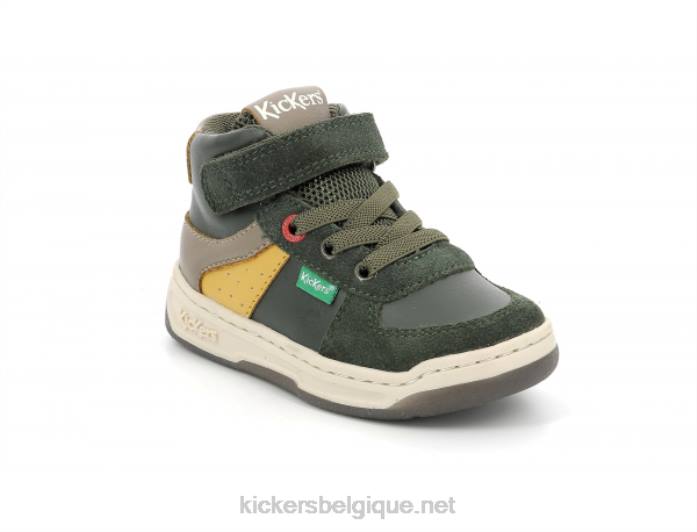 kickalien kaki jaune taupe enfants KickersDT221007