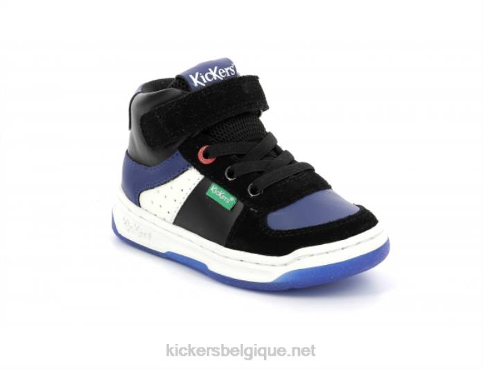 kickalien noir bleu blanc enfants KickersDT221005