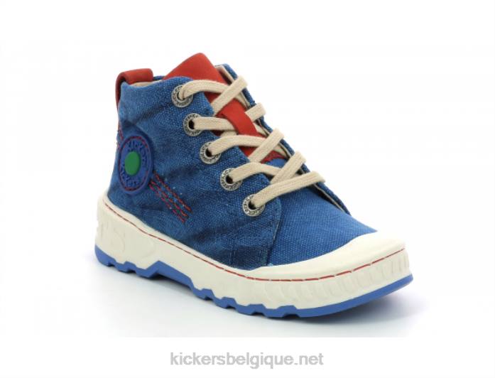 kickrup bleu rouge enfants KickersDT22930