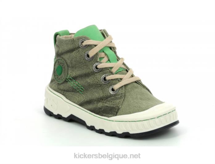 kickrup vert kaki enfants KickersDT22932