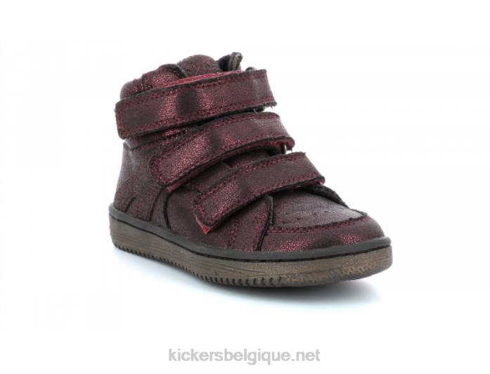 lohan bordeaux vif enfants KickersDT22948