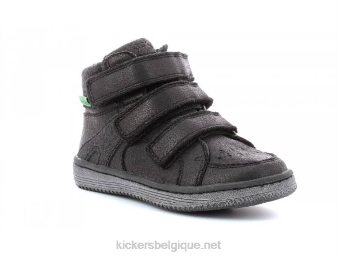 lohan noir brillant enfants KickersDT22949