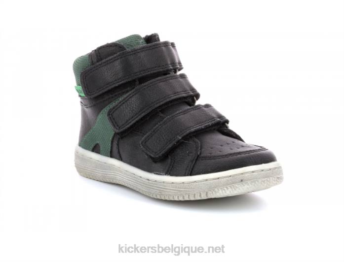 lohan noir vert enfants KickersDT22954