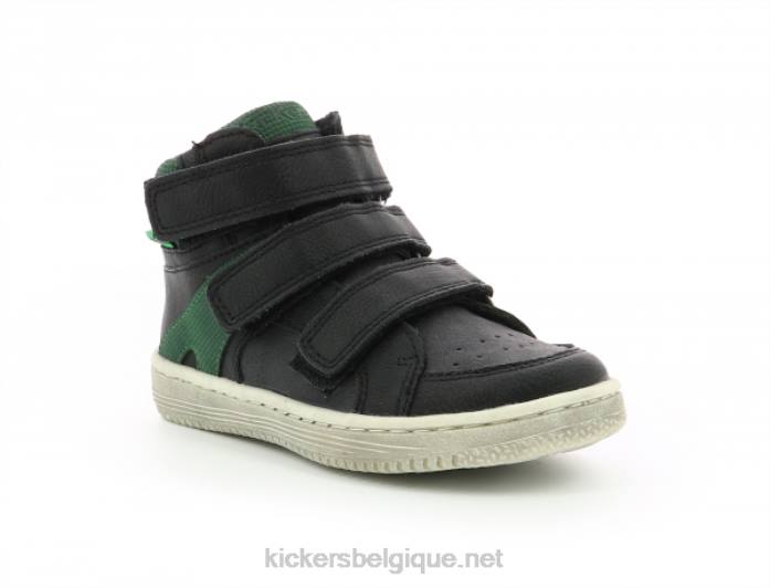 lohan noir vert enfants KickersDT22956