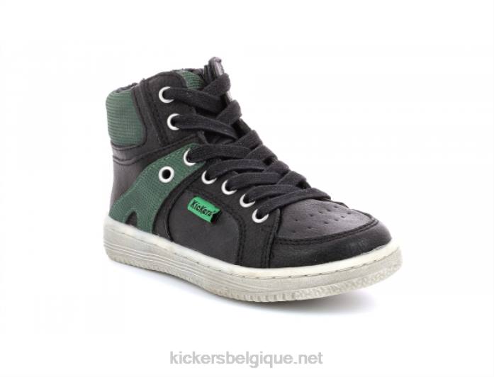 lowell noir vert enfants KickersDT22974