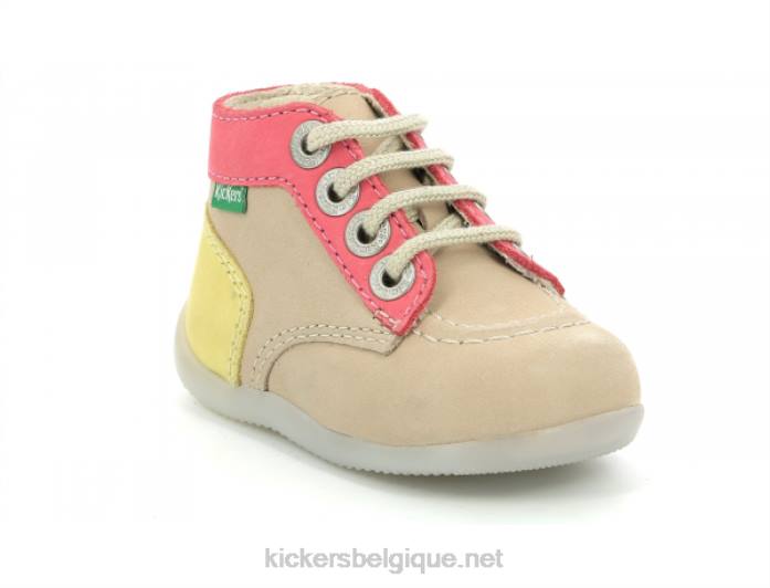 bonbon-2 beige foncé enfants KickersDT22809