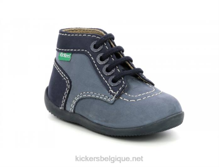 bonbon-2 bleu denim enfants KickersDT22852