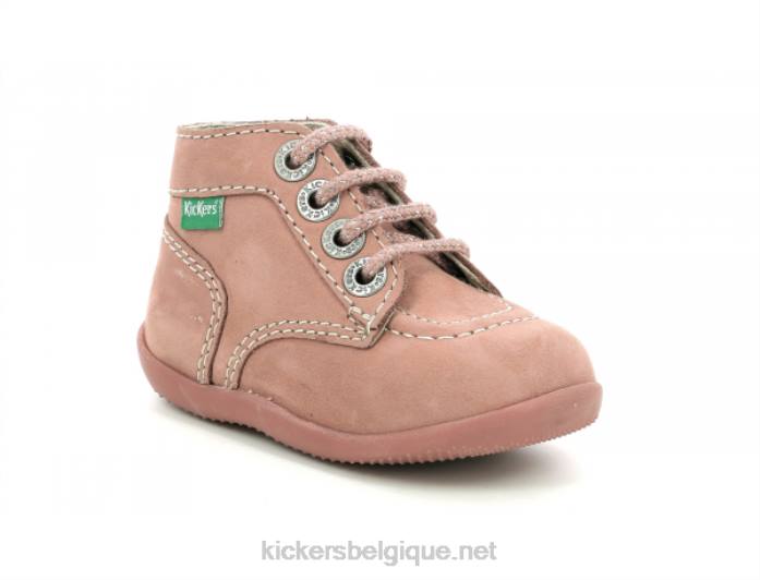 bonbon-2 rose clair enfants KickersDT22872