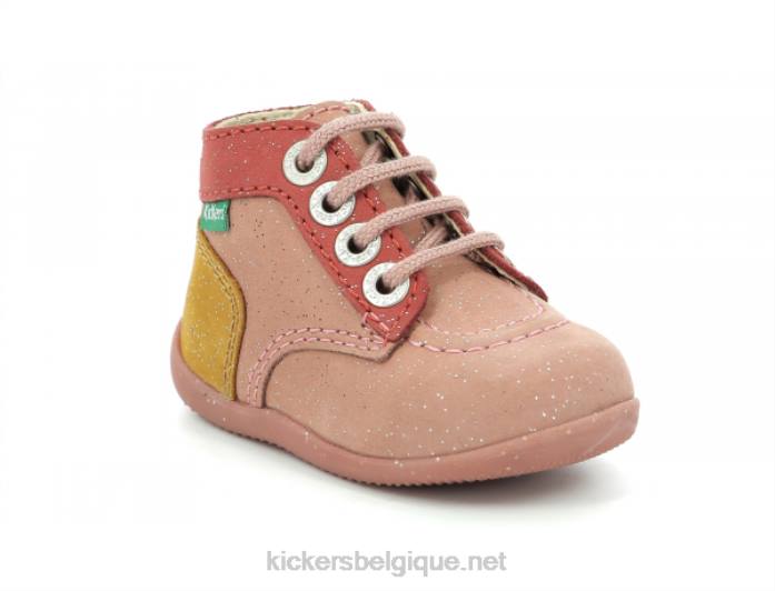 bonbon-2 rose rouge jaune enfants KickersDT22810