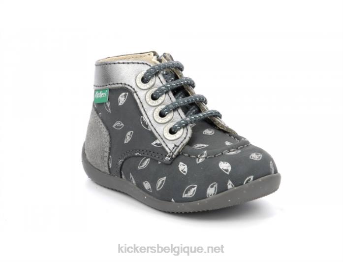 bonzip-2 imprimé gris foncé enfants KickersDT22771