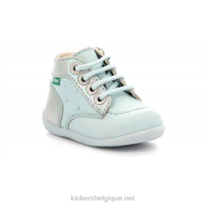 bonzip-2 plumetis bleu clair enfants KickersDT22781