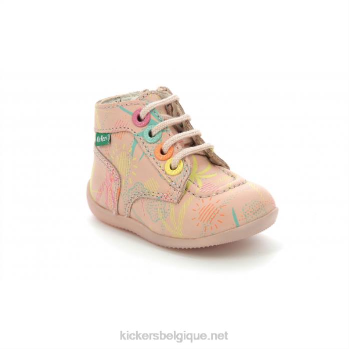 bonzip-2 soleil rose enfants KickersDT22776