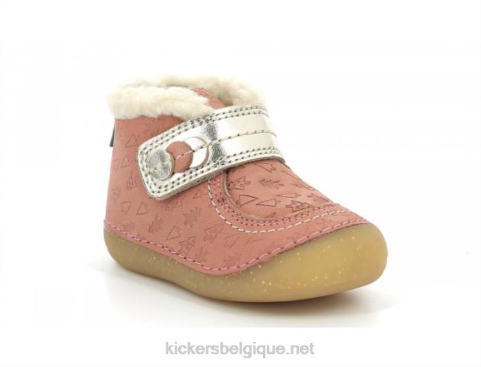 fantaisie or rose so schuss enfants KickersDT22827