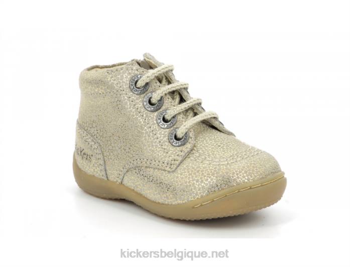 gulyflow beige métallisé enfants KickersDT22893