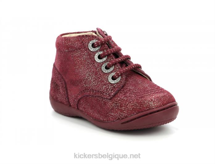 gulyflow bordeaux métallisé enfants KickersDT22895