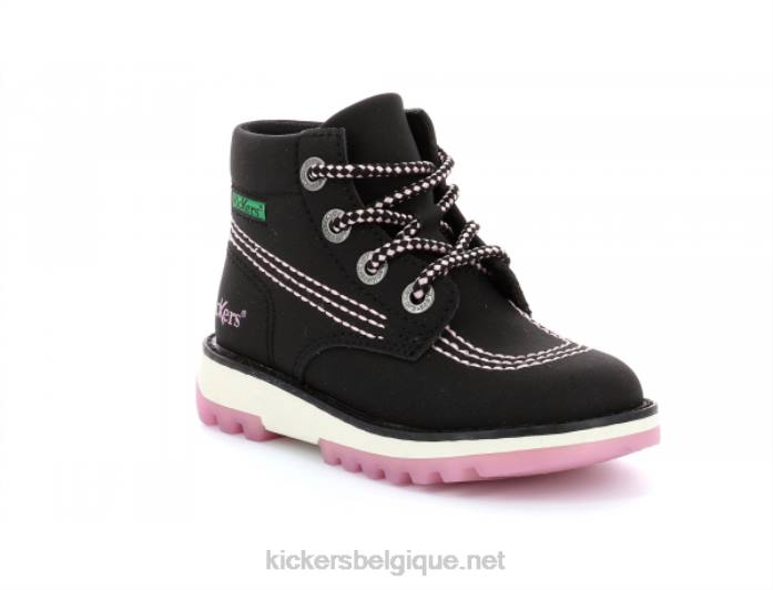 kickrally20 noir rose enfants KickersDT22820