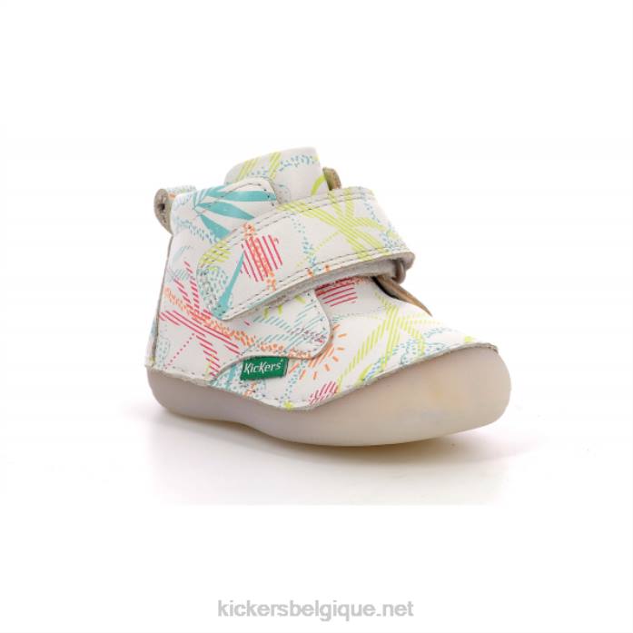 soleil blanc sabio enfants KickersDT22837