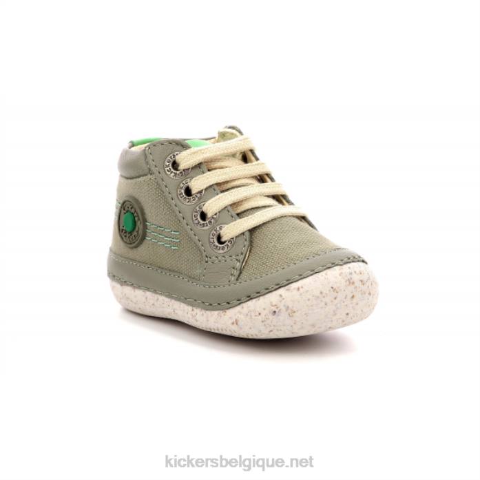 sonistreet vert kaki enfants KickersDT22783