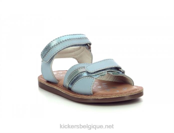 Divizza bleu clair métallisé enfants KickersDT22578