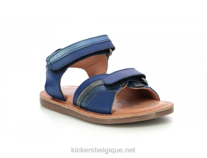 Divizza bleu foncé métallisé enfants KickersDT22656