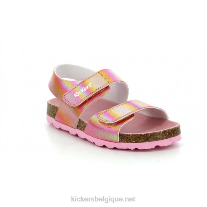 arc-en-ciel rose summerkro enfants KickersDT22585