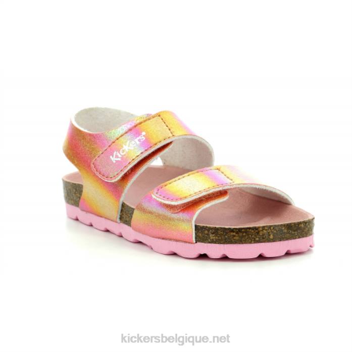 arc-en-ciel rose summerkro enfants KickersDT22657