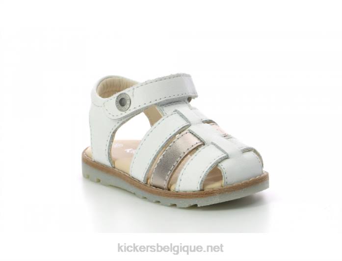 argent blanc nonosti enfants KickersDT22622