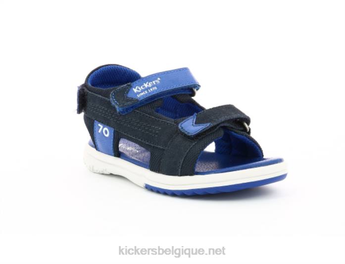 avion bleu marine enfants KickersDT22672