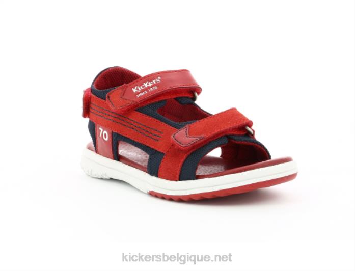 avion rouge marine enfants KickersDT22640