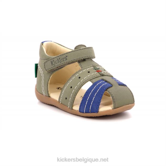 bigbazar-2 bleu kaki enfants KickersDT22727