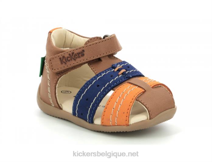 bigbazar-2 camel orange bleu enfants KickersDT22526