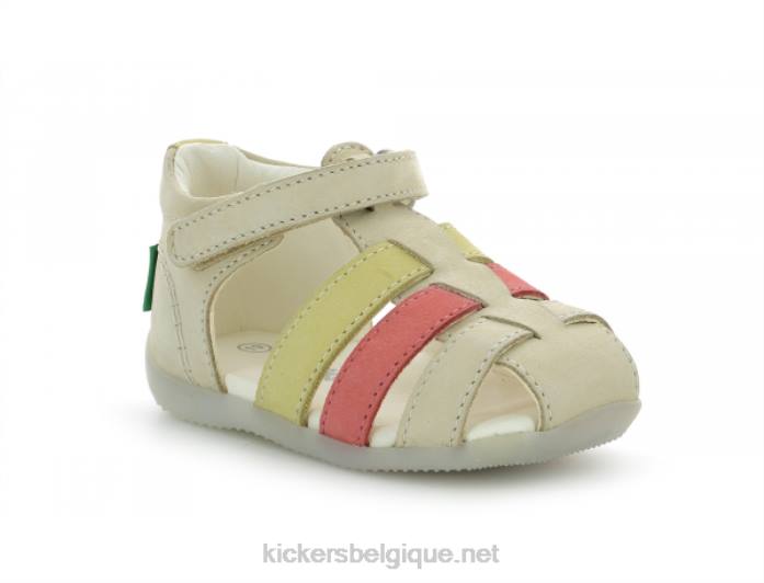 bigflo-2 beige foncé enfants KickersDT22383