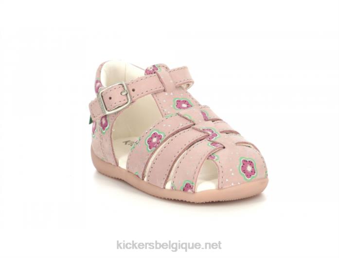 bigfly-2 fleur rose enfants KickersDT22546