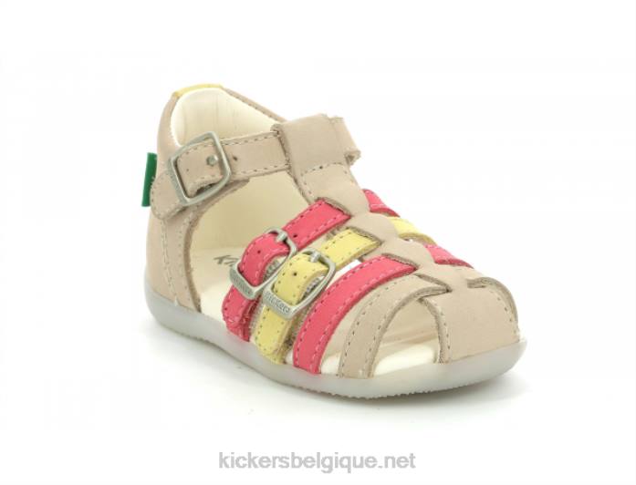 bigfor beige rose jaune enfants KickersDT22494