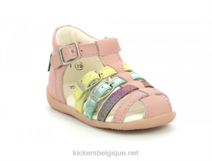 bigfor rose clair multico enfants KickersDT22424