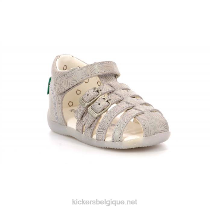 bigkro beige clair irisé enfants KickersDT22721