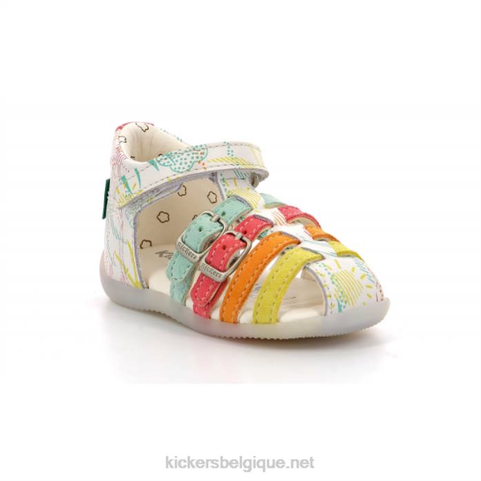 bigkro soleil blanc enfants KickersDT22705