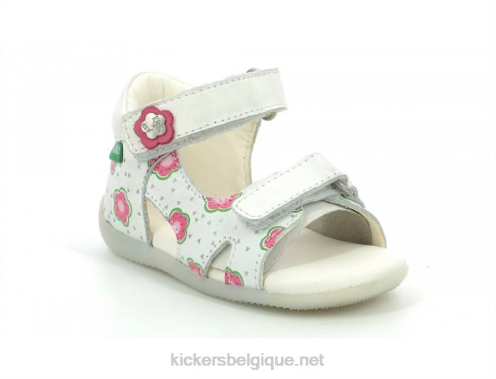 binsia-2 fleur blanc cassé enfants KickersDT22378