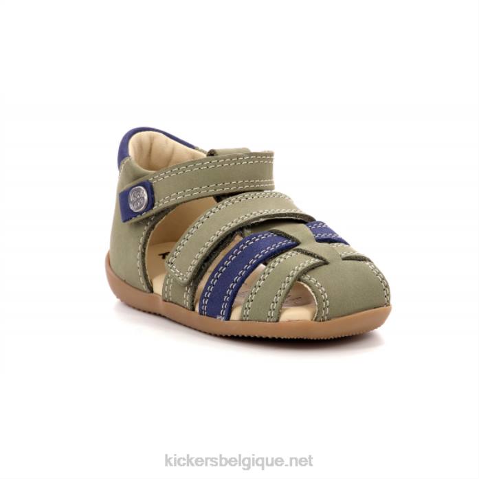 bipied bleu kaki enfants KickersDT22517