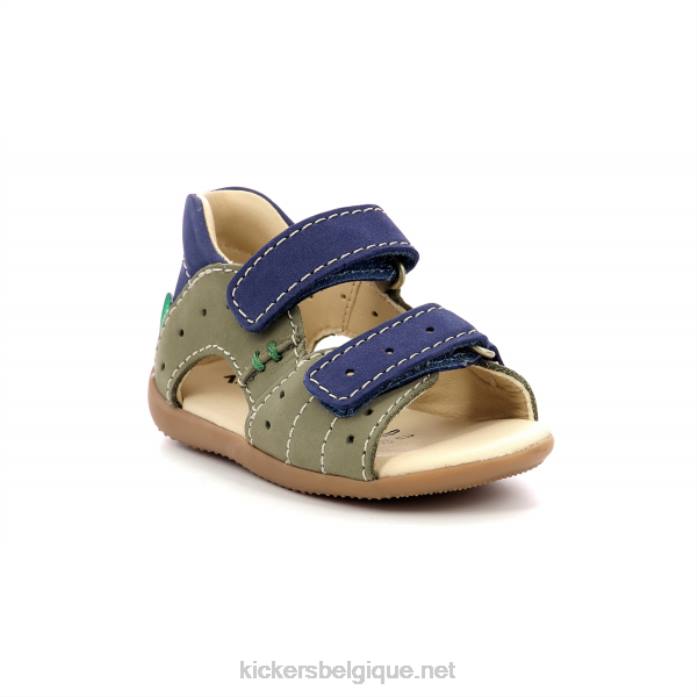 boping-2 bleu kaki enfants KickersDT22664