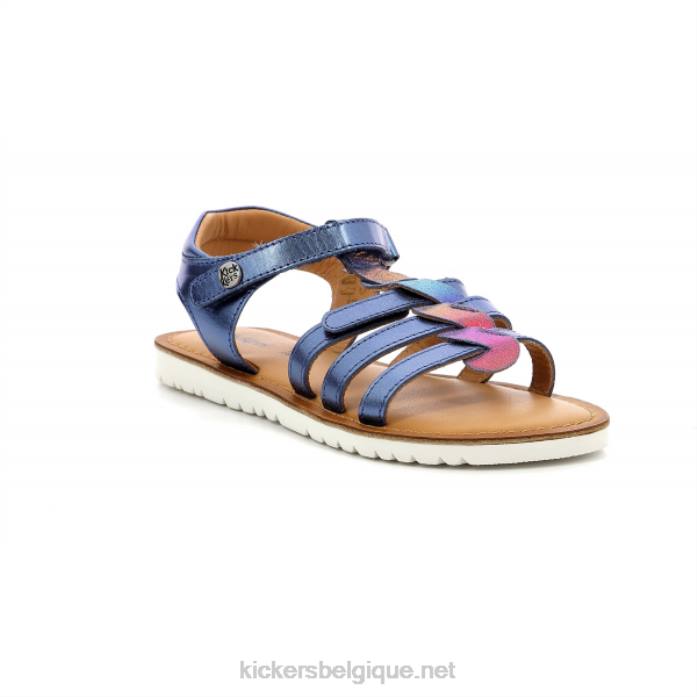 brahmia marine métal arc-en-ciel enfants KickersDT22649