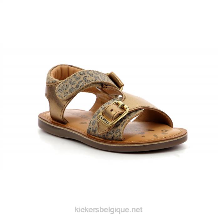 diazz bronze léopard enfants KickersDT22568