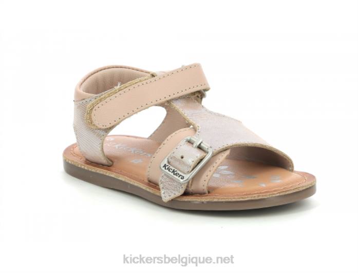 diazz rose clair métallisé enfants KickersDT22554