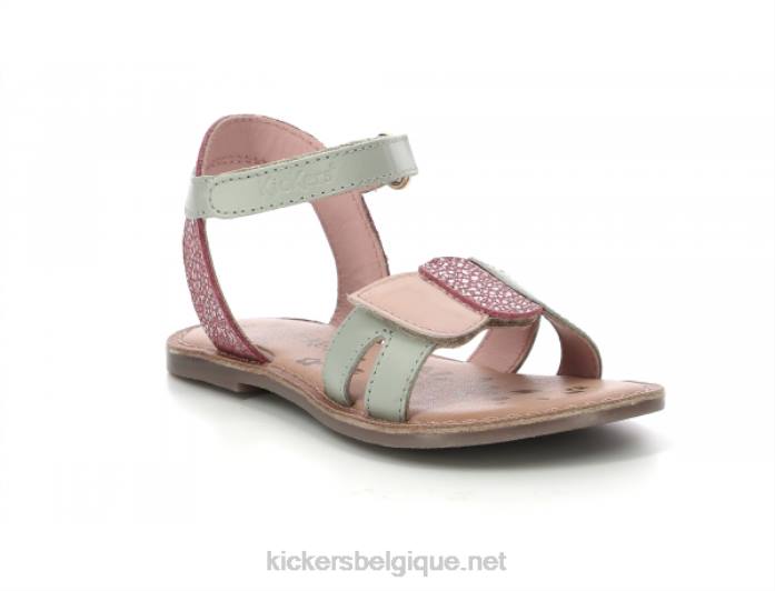 disdana vert clair rose enfants KickersDT22469