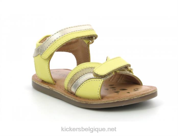 divizza or jaune métallisé enfants KickersDT22605