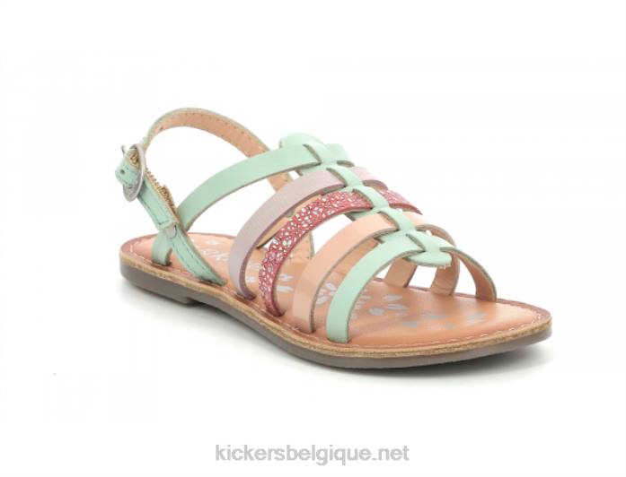 dixon vert clair rose violet enfants KickersDT22422