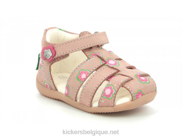 fleur rose bigflo-2 enfants KickersDT22384