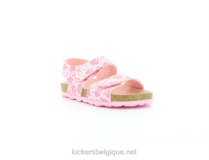 fleur rose enfants KickersDT22749