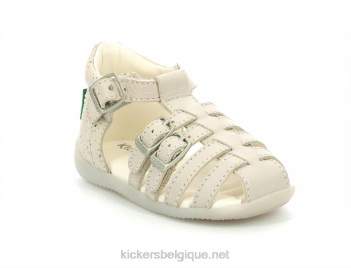 grand pour blanc perfo enfants KickersDT22491